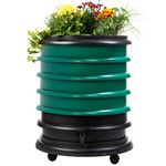 WORMbox | Wormery Worm Farm composter 4 Dark green Trays + Planter | 64 liters | Organic Waste Compost, make your Worm Castings