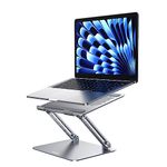 UGREEN Laptop Stand for Desk Aluminum, Ergonomic Portable Laptop Riser up to 17.3 Inch Laptop，Adjustable Foldbale Laptop Stand Compatible with MacBook Air Pro, Chromebook, Lenovo Ideapad 3 and More