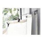 Wire Cable Curtain Rod System with 