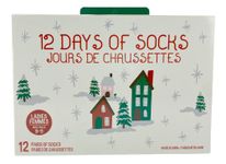 Gertex Women’s Sock Advent Calendar | Low Cut Women’s Socks | 12 Days of Christmas Socks | Sock Size 9-11 | Shoe Size 5-10 | Advent Calendar | Multicoloured