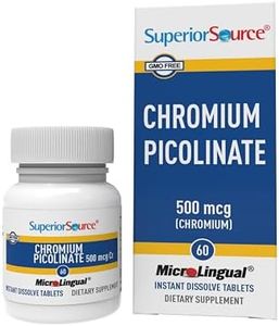Superior Source Chromium Nutritional Supplements, 500 mcg, 60 Count