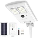 Homehop Aluminium 250W All In One Solar Street Lights Outdoor Waterproof Wall Lamp For Home Garden With Remote, Automatic On/Off, 30Ah Lifepo4 Battery