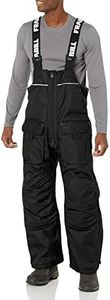 Frabill Ice Hunter Bib | Heavy Duty Insulated Ice Fishing Bibs | Large