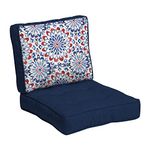 Arden Selections PolyFill Outdoor Deep Seating Cushion Set 24 x 24, Clark Blue