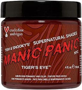 MANIC PANIC Tiger's Eye Hair Dye - Supernatural - Semi Permanent Rich Copper Toned Ginger Hair Color with Red Undertones For Women And Men - Vegan, PPD & Ammonia Free - For Coloring Hair (4oz)