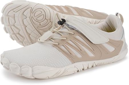 Joomra Women's Zero Drop Shoes Female Size 6.5-7 Barefoot Minimalist Workout Tennis Sneakers Trail Running Jogging Exercise Footwear Beige 37