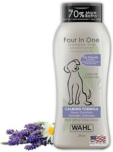 Wahl USA 4-in-1 Calming Pet Shampoo for Dogs – Cleans, Conditions, Detangles, & Moisturizes with Lavender Chamomile - Pet Friendly Formula - 24 Oz - Model 820000A