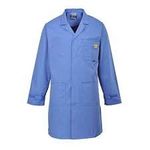 SALVATION ESD Antistatic Blue Apron - Cleanroom Lab Coat - Unisex - 1 Piece, Size - L