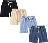 FedMois Boys' Summer Shorts Cotton,
