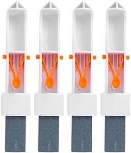 BlueStars 4-Pack Pool Pumice Stone with EZ-Clip Handle Pumice Sticks Stone Replacement Part - Compatible with Cleaning Toilet Bowl Ring Remover and Removing Toilet Bowl Ring, Bath, Kitchen, Pool