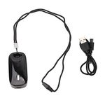 Wearable Air Necklace, Rechargeable Mini Low Noise Personal Air Purifiers, Portable Travel Size Negative Ion Air Cleaner for Adults and Kids, Home Travel, Running, Fitness (Black)