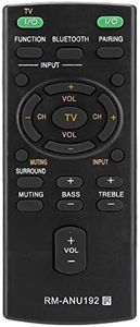 Mando a Distancia para Sony RM Anu191 para Sony Sa Ct60Bt, Mando a Distancia Abs Negro de Repuesto RM Anu192, Mando a Distancia para Sony Sound Bar Sact60Bt Htct60Bt Sswct60