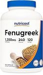 Nutricost Fenugreek Seed 240 Capsules - Gluten Free, Non-GMO, 675mg Per Capsule
