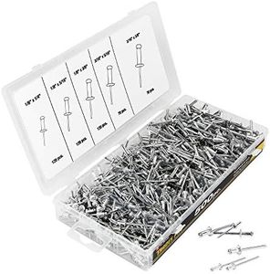 Tradespro 836341 Aluminum Rivet Assortment, 500-Piece, Multiple Sizes