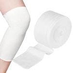 Tubular Elastic Bandage Size D Stockinette Tubing Reusable Elastic Bandage Sleeve Compression Wraps for Arms Lower Legs 3" x 8.74 yd