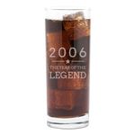 Dust and Things Engraved Highball Glass - 2006 Year of The Legend Design - 18th Birthday Gifts for Boys - Cocktail Glass