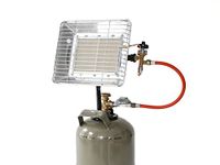 Gas heater, silver, 35984