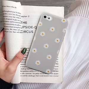 ZTOFERA TPU Back Case for iPhone 5/iPhone 5S/iPhone SE, Daisy Pattern Matte Soft TPU Case, Slim Light-wight Protective Bumper Cover for iPhone 5/5S/SE - Grey