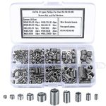 200 Pcs Helicoil Thread Repair Insert Kit, Self Tapping Thread Inserts Kit, M3 M4 M5 M6 M8 Thread Reducer, Thread Adapters Sleeve Reducing Nut, Metric Thread Adapters Insert Nut Thread Adapter Set