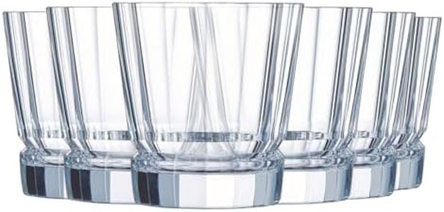 Cristal D'Arques Paris – Colección Macassar – 6 vasos de forma baja 32 cl – Brillo, transparencia y alta resistencia – Fabricado en Francia – Embalaje reforzado, adecuado para la venta online