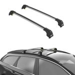 TURTLE Roof Rack Cross Bars, Air2 Compatible with, Nissan Qashqai (J12) 2021-2024 Adjustable 2 Pcs Crossbars with Locks, Roof Luggage with 165 Lbs Load Capacity, Cargo Carrier