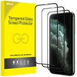 JETech Full Coverage Screen Protector for iPhone 11 Pro/iPhone X/iPhone XS 5.8-Inch, Black Edge, 9H Tempered Glass Film Case-Friendly, HD Clear, 3-Pack