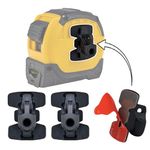 Pro Tool Tabs - Pack of 3 - Attach to Any Flat Surface Tool or Curved Handle and Carry from Your Spider Tool Holster - Compatible with Tape Measure, Hammer, Mallet, Bit Box, Caulking Gun, Stud Finder