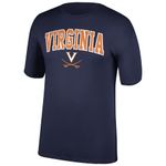 Top of the World NCAA Virginia Cavaliers T-Shirt Team Color Arch, Navy, Size X-Large