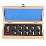 Watch Mainspring Winder Set, Brass Wristwatch Repair Tool, Professional DIY Watchmaker Winding Kit, For 2000 2671 2235 8200 8500-1 8500-2 3135 2824 C07111 7750 2892 2836, Portable Storage Box