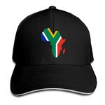 South African Flag Africa Map Baseball Cap Sandwich Cap Hip Hop Trucker Cap Classic Golf Sports Hat Unisex