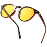 IGnaef Polarized Night Vision Glasses Anti Glare for Men Women Yellow Nighttime Driving Glasses CIF576