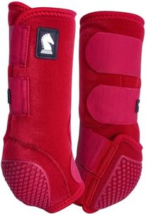 Classic Equine Flexion by Legacy2 Hind Support Boots, Crimson, Medium