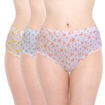 Chic Women's Cotton Panties (Pack of 3) (whiteprt701_4XL_Multicolored_XXXX-Large)