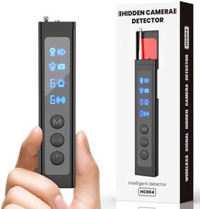 AI Hidden Camera Detector,High Precision Bug & WiFi Scanner Finder,All in One Hidden Devices Detector with 6 Sensitivity Levels & 4 Detection Modes,GPS Trackers for Hotel,Bathroom,Office,Car&Travel