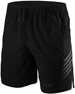 TCA Pantalones Cortos Laser de Running Ligeros con Bolsillos para Hombre - Negro, XXL