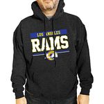 Team Fan Apparel NFL Adult Gameday Charcoal Hooded Sweatshirt - Cotton & Polyester Blend - Stay Warm and Represent Your Team