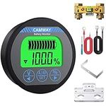 CAMWAY Battery Monitor 8-100V 0-350A Voltage Tester Voltmete Ammeter Voltage Current Meter Backlight Waterproof Caravan RV Auto Car Motor Boat Motorhome Golf Cart