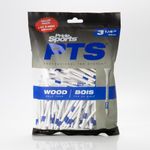 Pride Golf Tee Tees 135 Count, Blue On White, 3-1/4 US