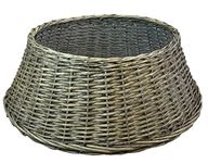 Large Grey Wicker Christmas Tree Skirt Surround