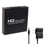 Microware Scart to Hdmi Converter Video Audio Adapter Box with Scart/Hd Switch, Pal/Ntsc Video Scaler, 1080p/720p