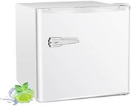 Electactic 1.2 Cu.ft Mini Freezer, Small Upright Freezer with Removable Shelf & 7 Adjustable Temperature Control, Energy Saving, Low Noise for Bedroom, Apartment, Home, Office, White