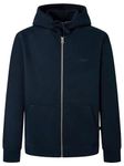 Pepe Jeans Men's Joe Zip Hooded Sweatshirt, Blue (Dulwich Blue), S