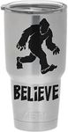 Bigfoot believe two part die cut vinyl decal for Yeti and Rtic tumbler cups