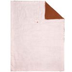 Nattou Small Baby Blanket 100% Cotton (Muslin and Knitt) 100 x 75 cm Susie and Bonnie Pink/Brown