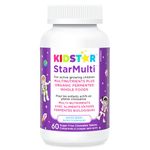 KidStar Nutrients Star Multi Kids Vitamins — Kids Multivitamin with Iron — Toddler Vitamins & Childrens Multivitamins, Supports Bones, Teeth, Eyes & Immune Function — Space Berry, 60 Chewable Tablets
