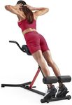 Sunny Health & Fitness Hyperextension Roman Chair with Dip Station - SF-BH620062, Black