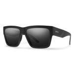 SMITH Optics Lineup Sunglasses – Polarized Performance Sports Active Aviator Sunglasses – for Men & Women – Matte Black + Black ChromaPop Polarized Lenses