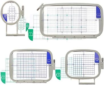 New brothread Embroidery Machine Hoop 4 in 1 Set (SA442+SA443+SA444+SA445) for Brother PE800 PE780D PE770 PE700 PE750D SE1900 SE1800 Innovis 1250D/1200/1000 Babylock Accord /Emore /Ellure /Ellure Plus
