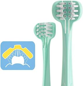 babyease 3-Sided Toothbrush, Ultra Soft All Sides Cleaning Training Tooth Brush for Baby, Toddler 1 Years and Up