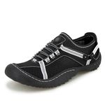 JBU by Jambu Women's Tahoe Water Ready Sneaker, Black/White, 8